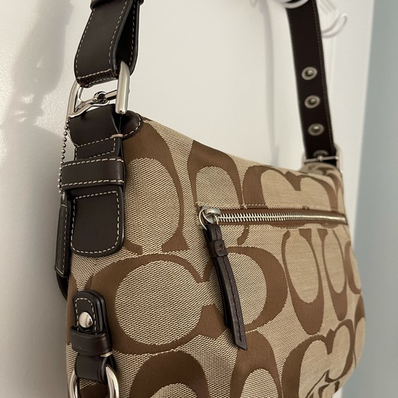 Coach Signature Shoulder Bag. Gently used. - Picture 4 of 10